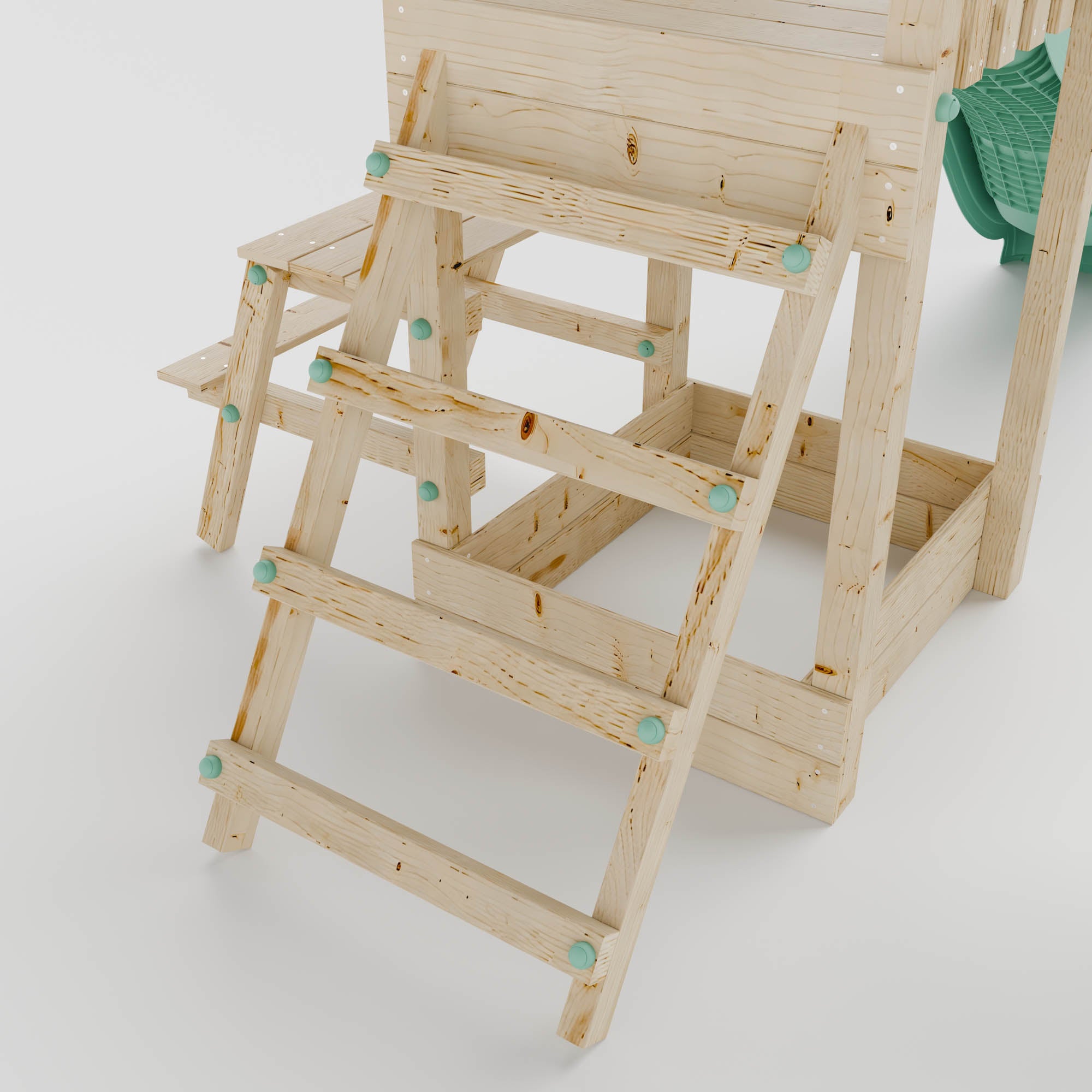 Climbing Frame With Single Swing - Eldertree Forest II