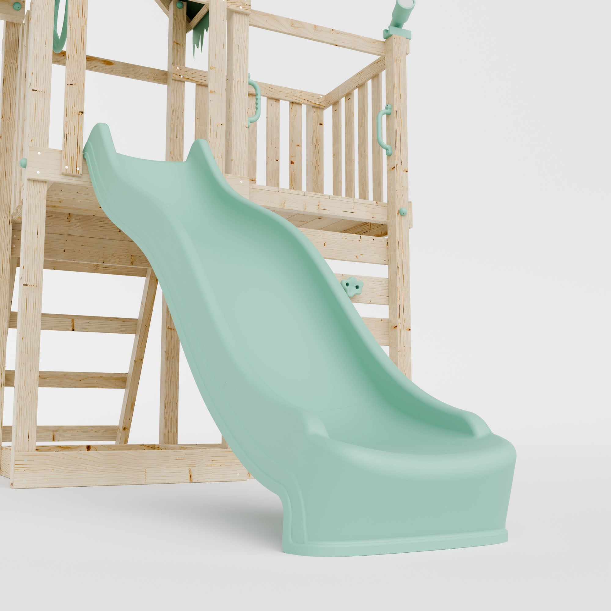 Extended Climbing Frame With Double Swing - Squirrel’s Nest III