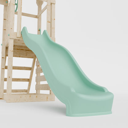 Climbing Frame With Double Swing & Climbing Wall - Willow Way VIII