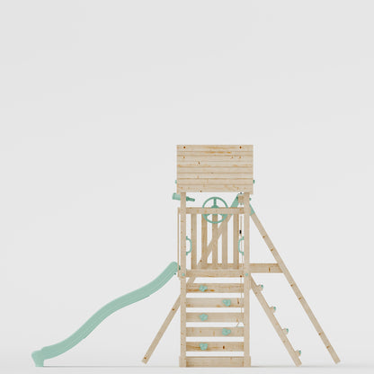 Climbing Frame With Single Swing - Bramblewick Forest I