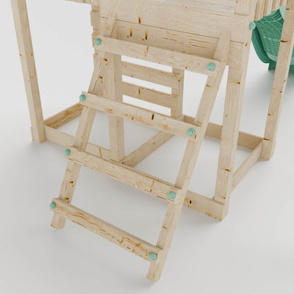 Climbing Frame With Extension & Double Swing - Thristlethorne Trail IV