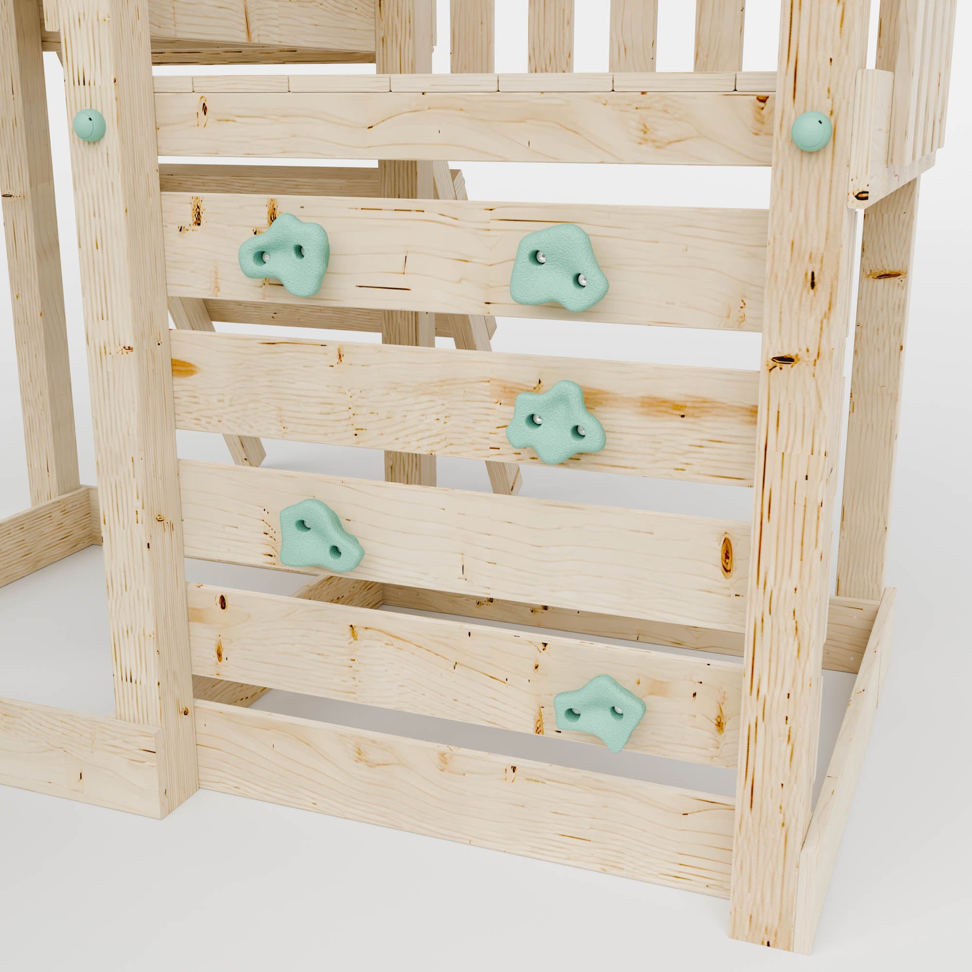 Climbing Frame With Step Up & Single Swing - Shadowfern Glade I