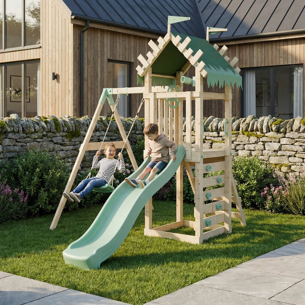 Climbing Frame Single Swing Enchanted Grove I