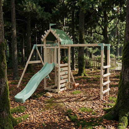 Climbing Frame With Single Swing & Monkey Bars - Ravenridge Grove I