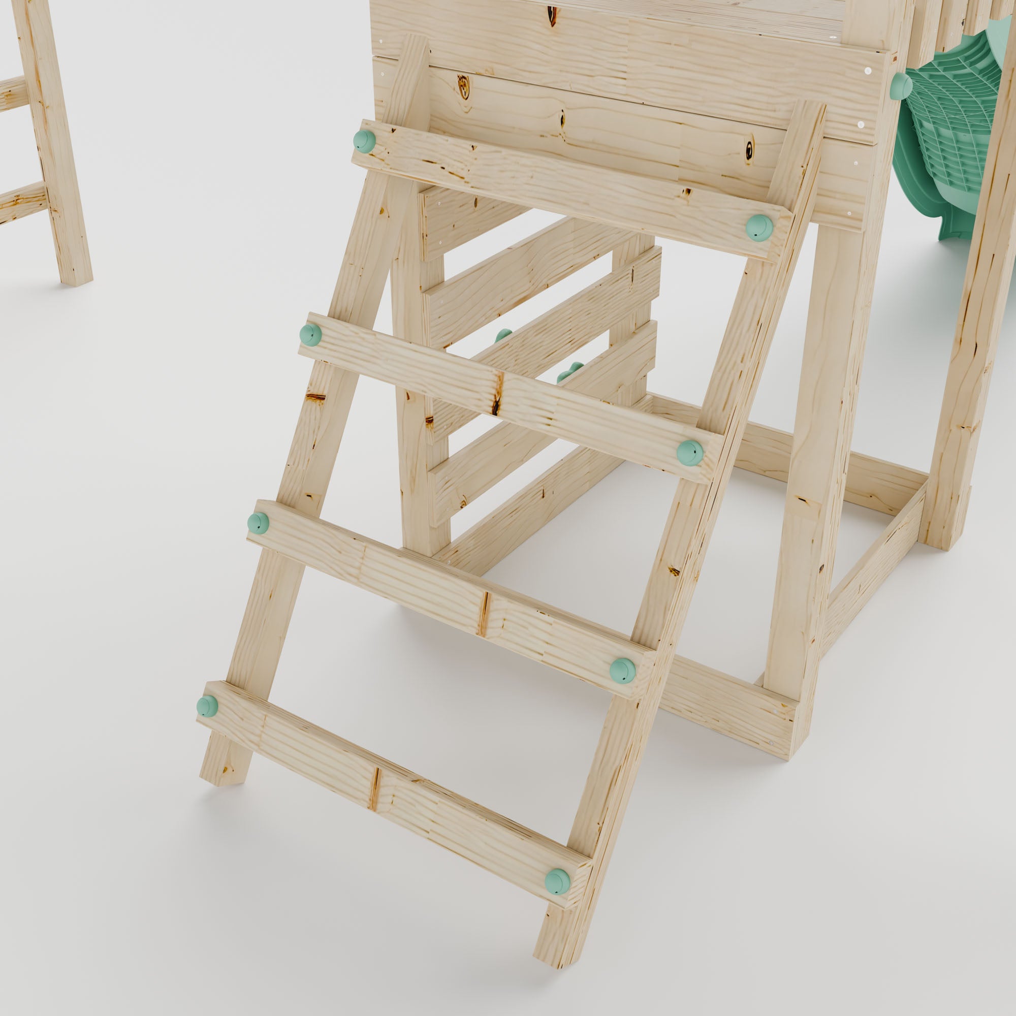 Climbing Frame With Single Swing & Monkey Bars - Ravenridge Grove I