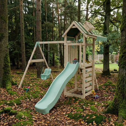 Climbing Frame With Double Swing - Eldertree Forest IV