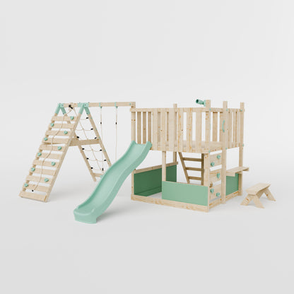 LittleSummit Tower with Swing & Climbing Wall