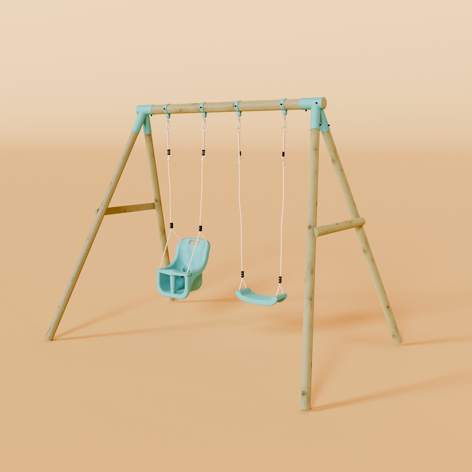 Double Swing Set with Baby Swing - Wildwood