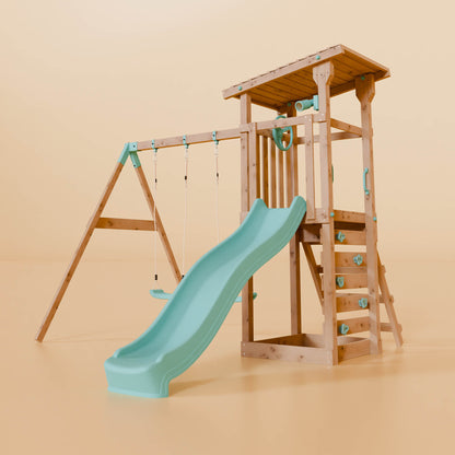 Climbing Frame With Double Swing - Willow Way