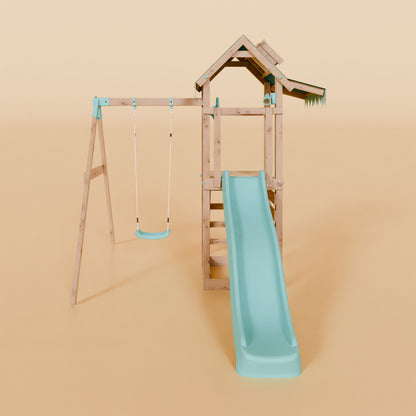 Climbing Frame With Single Swing - Eldertree Forest I
