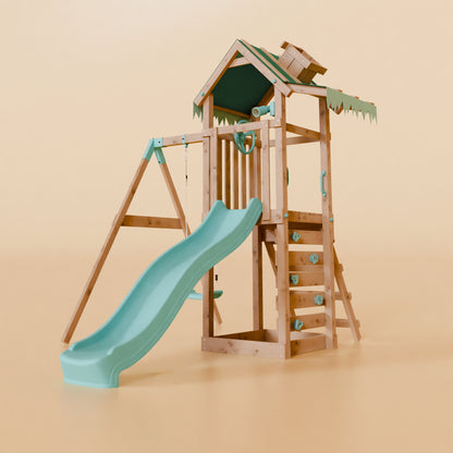 Climbing Frame With Single Swing - Eldertree Forest I