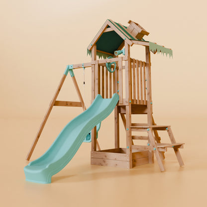 Climbing Frame With Single Swing - Wolfpine Woods II