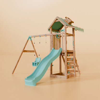 Climbing Frame With Double Swing - Elder Forest IV