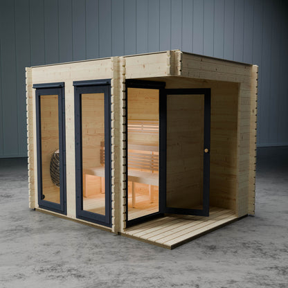 Novi Outdoor Sauna With Small Veranda