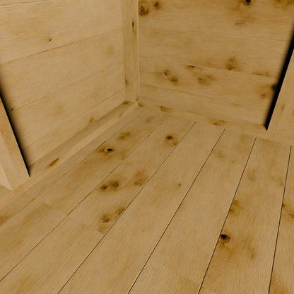 Close-up of a wooden floor with planks