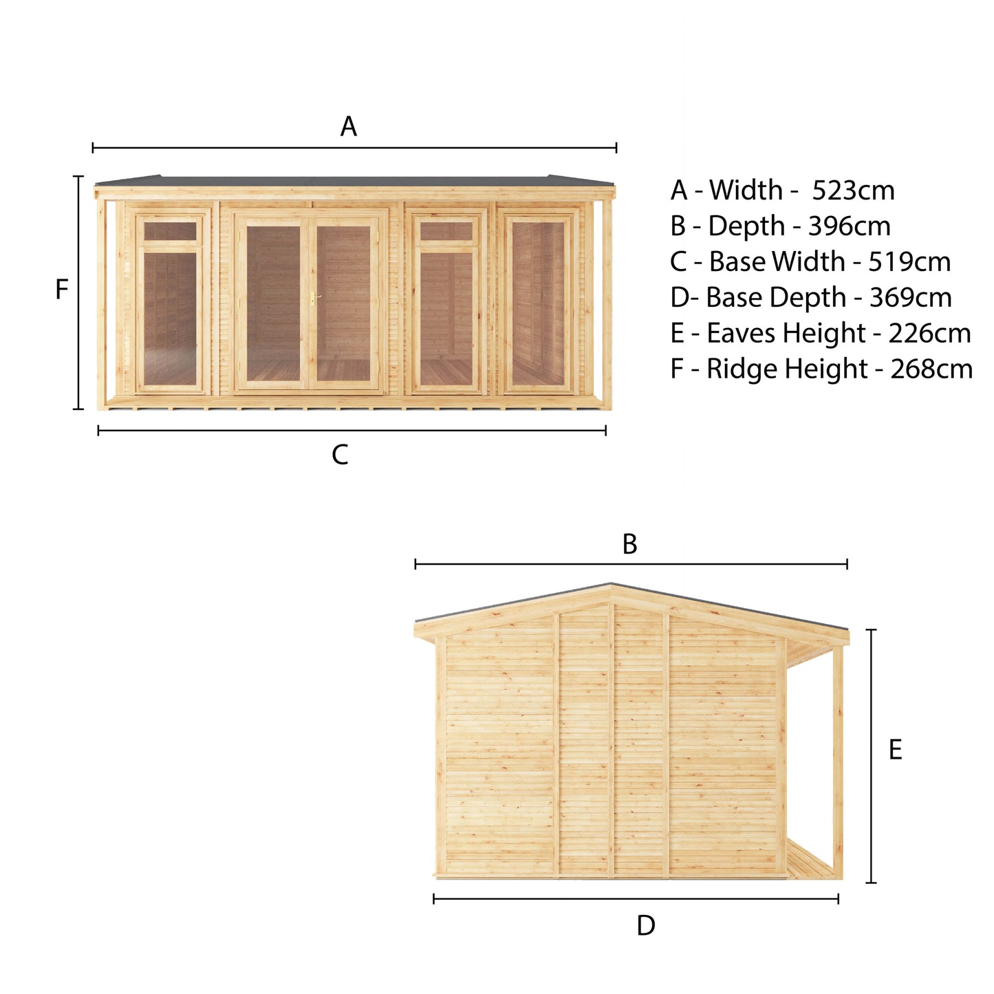 The Thoresby 5m x 3m Premium Insulated Garden Room