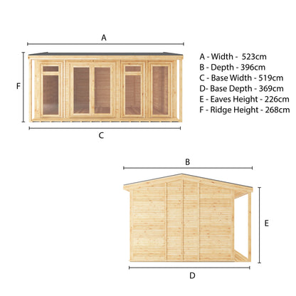 The Thoresby 5m x 3m Premium Insulated Garden Room