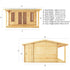 4 x 5m Starling Premium Log Cabin
