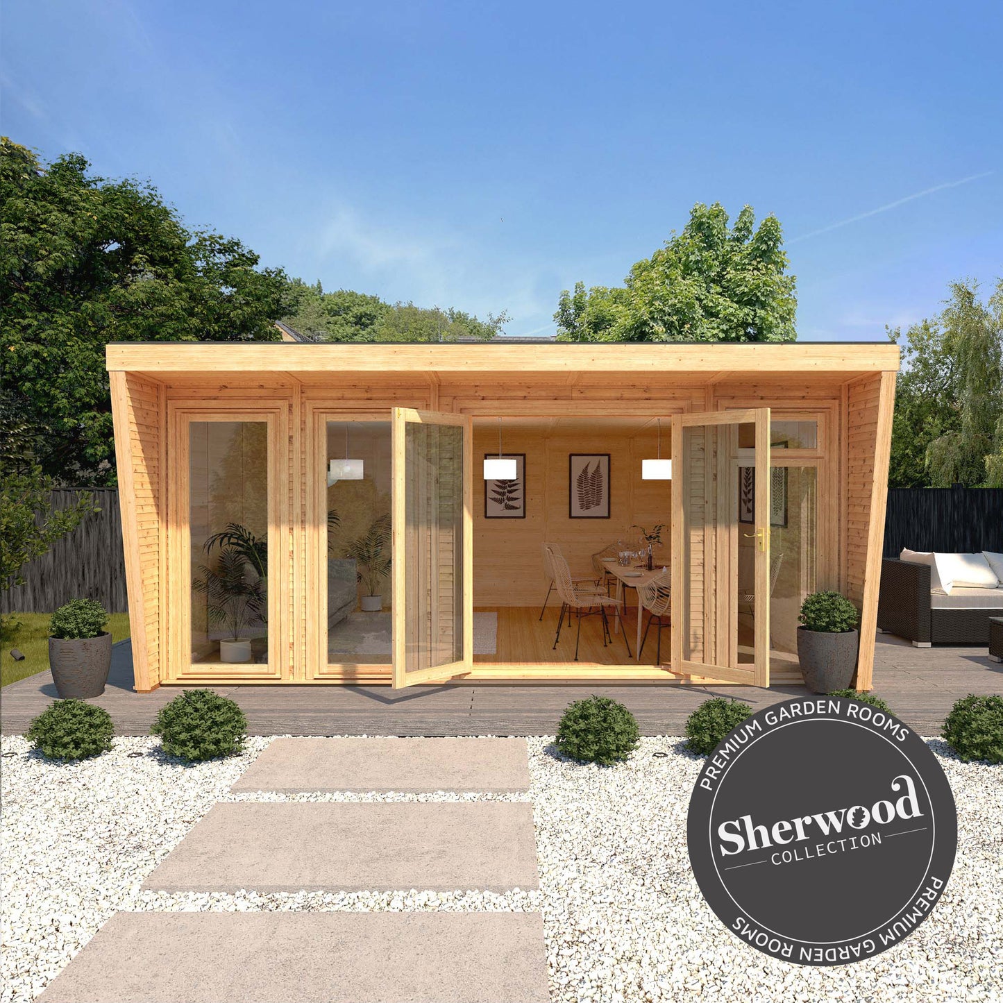 The Harlow 5m x 4m Premium Insulated Garden Room