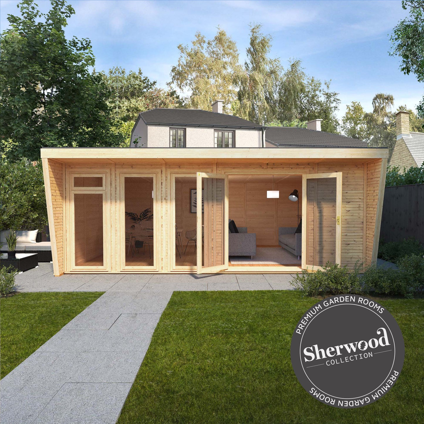 The Harlow 6m x 4m Premium Insulated Garden Room