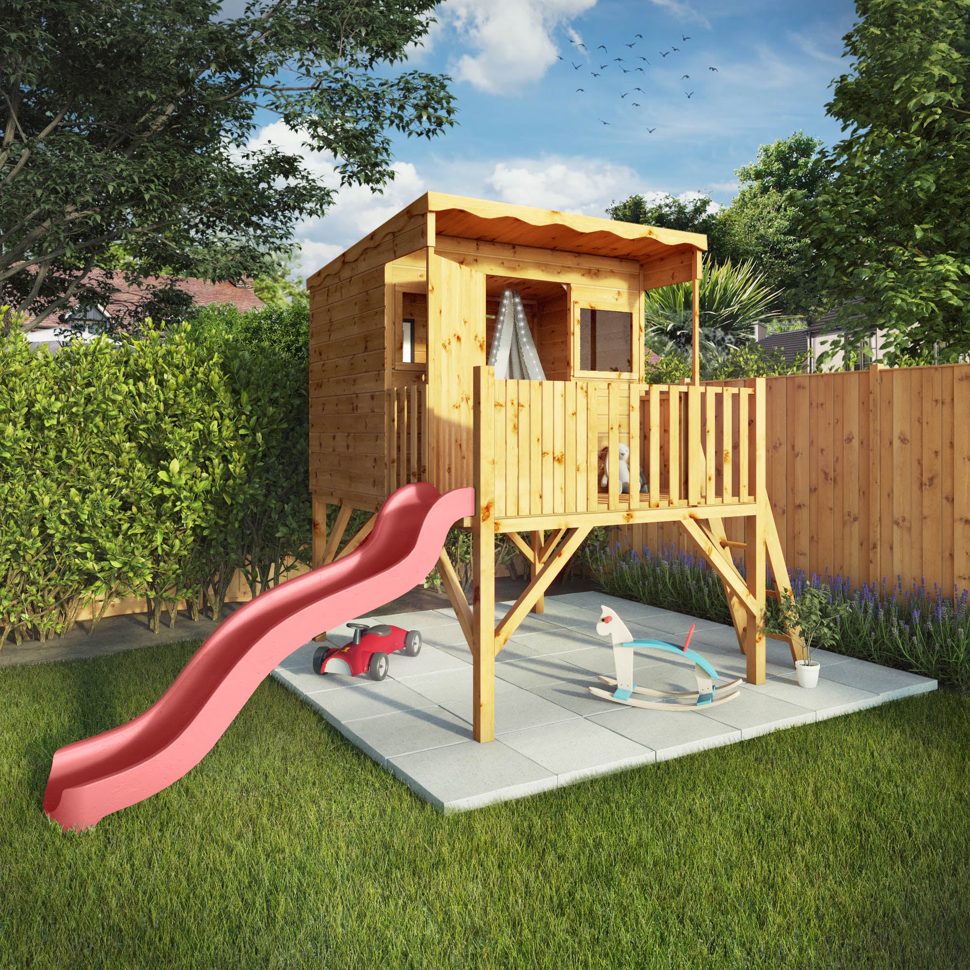 Dahlia Playhouse with Tower & Slide