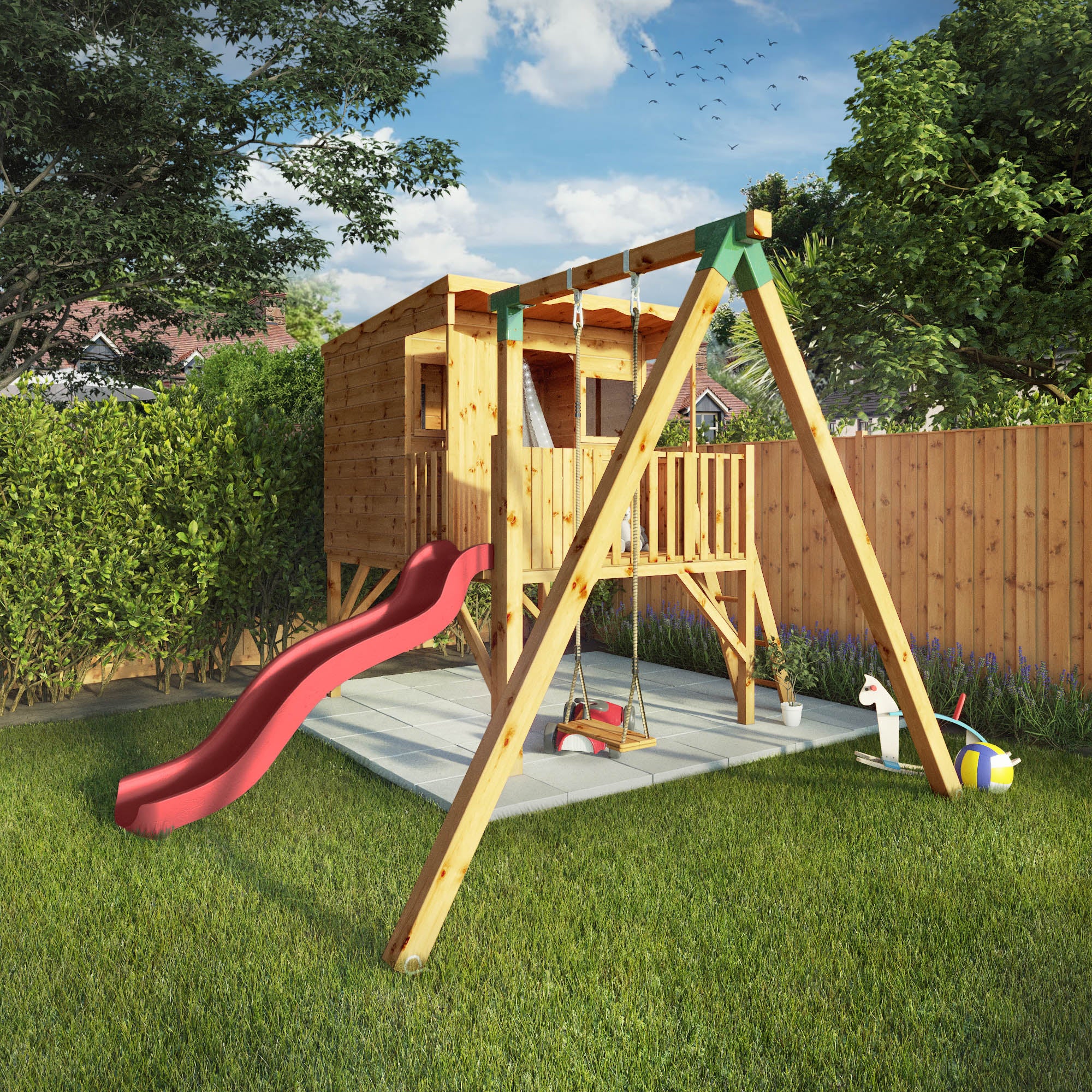 Dahlia Playhouse with Tower & Activity Set