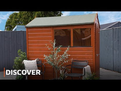 8 x 6 Shiplap Reverse Apex Wooden Shed