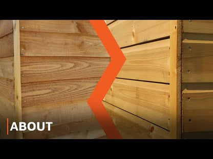 10 x 6 Overlap Single Door Reverse Apex Wooden Shed