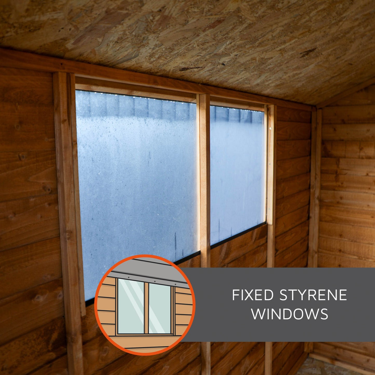 8 x 6 Ultra Value Overlap Apex Wooden Shed