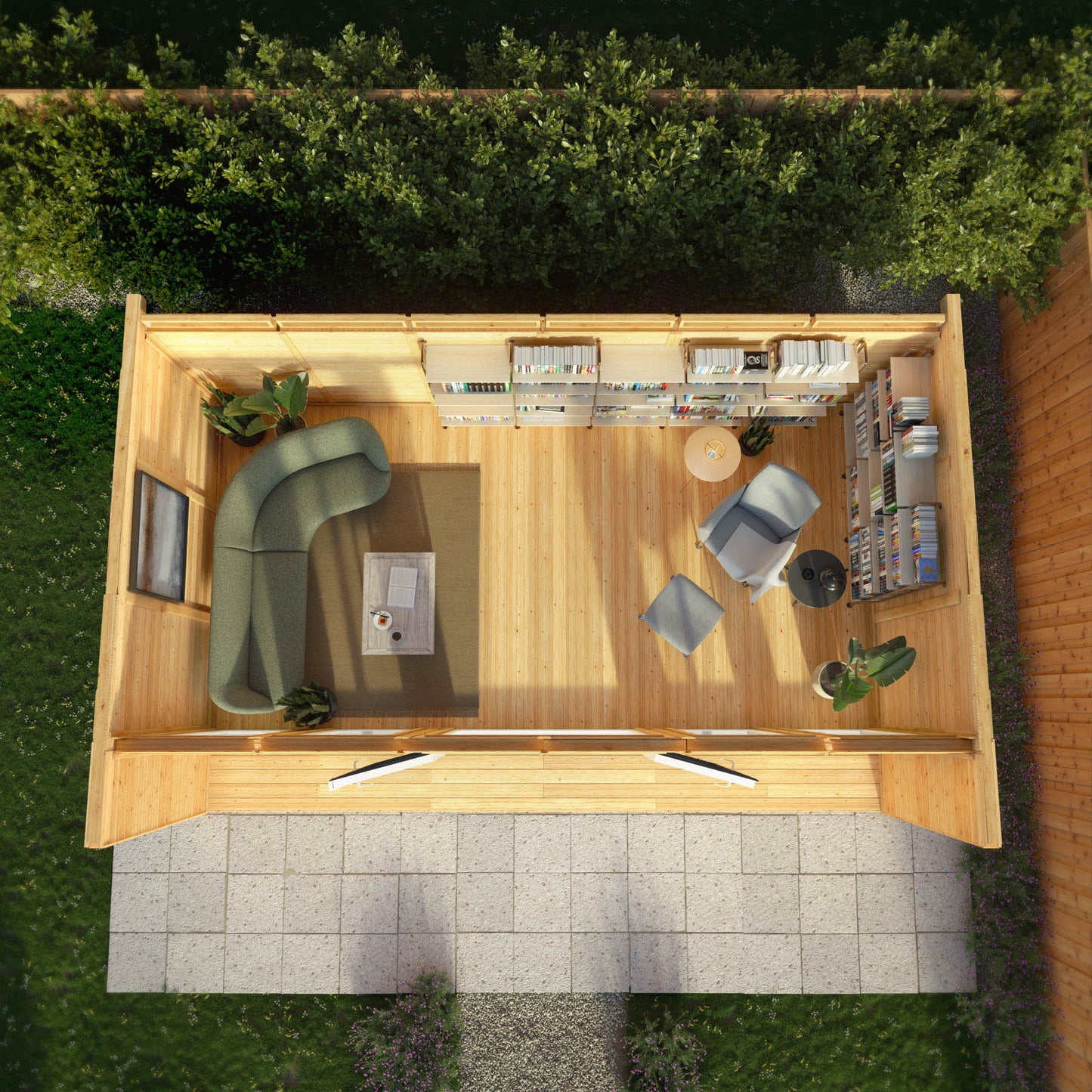 The Creswell 6m x 3m Premium Insulated Garden Room with Anthracite UPVC
