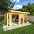 The Edwinstowe 4m x 4m Premium Insulated Garden Room with Oak UPVC
