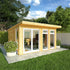 The Edwinstowe 4m x 4m Premium Insulated Garden Room with White UPVC
