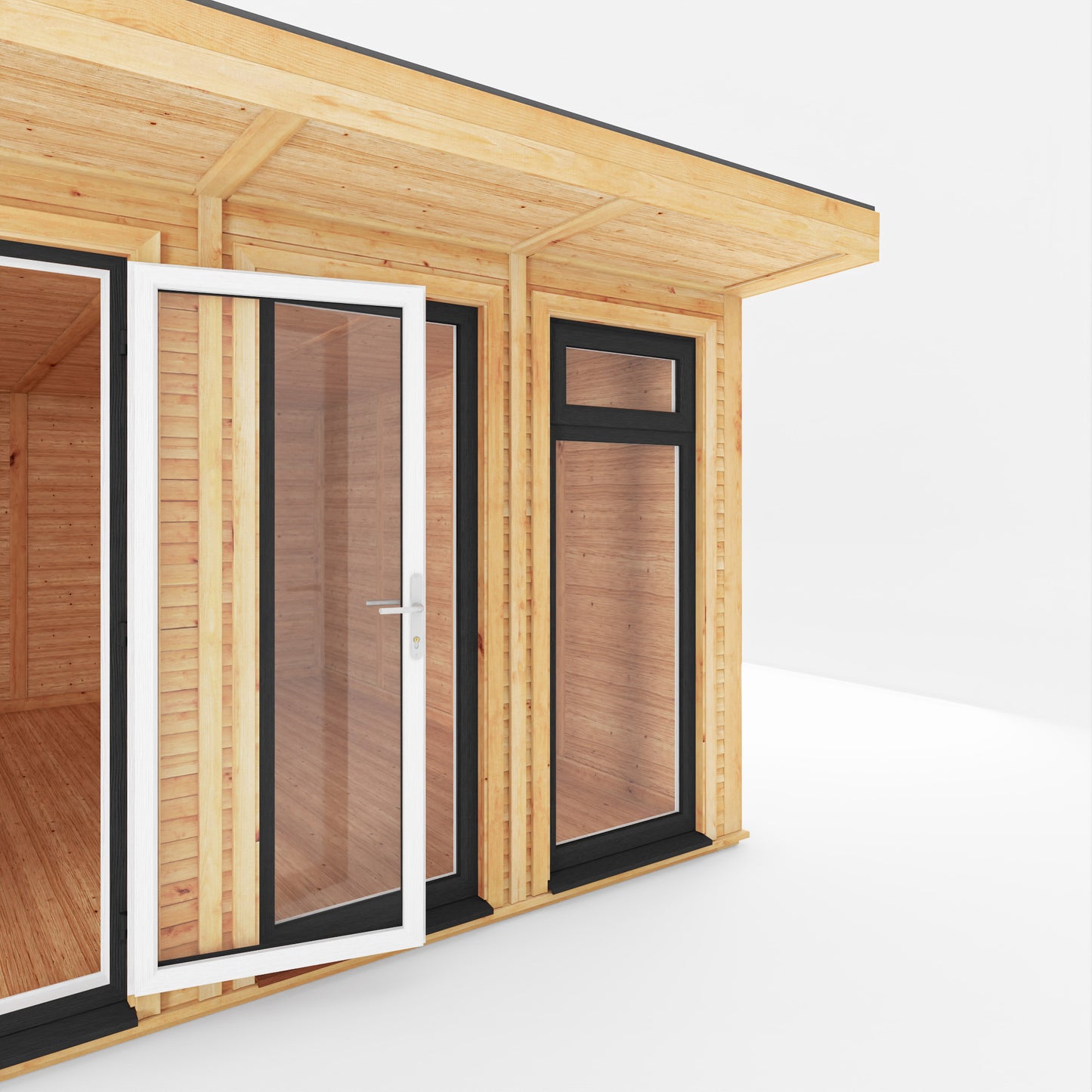 The Edwinstowe 6m x 4m Premium Insulated Garden Room with Anthracite UPVC