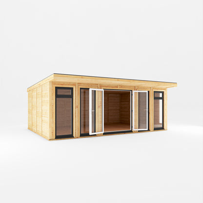 The Edwinstowe 6m x 4m Premium Insulated Garden Room with Anthracite UPVC