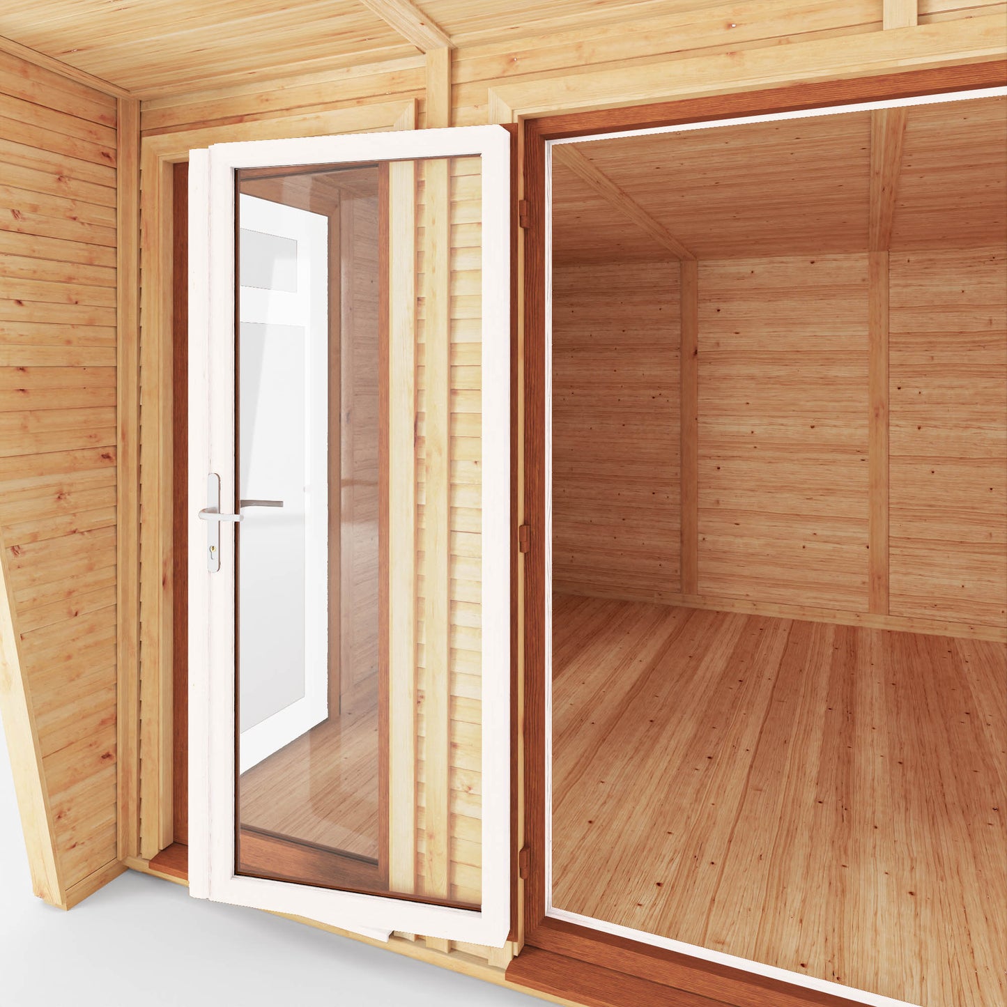 The Harlow 4m x 3m Premium Insulated Garden Room with Oak UPVC