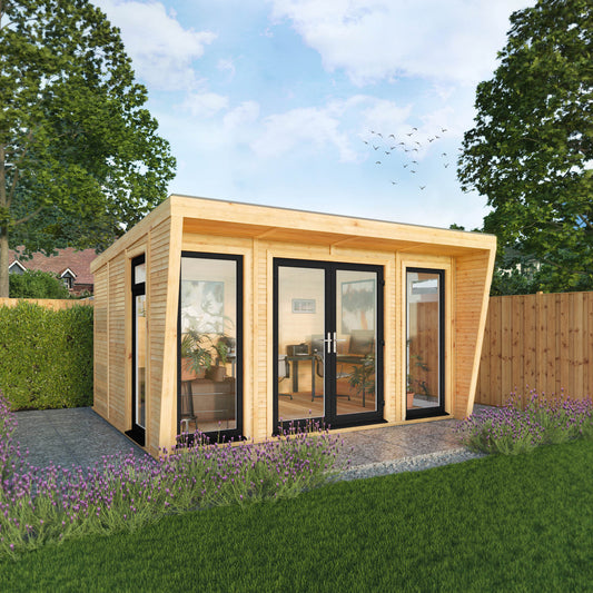 The Harlow 4m x 3m Premium Insulated Garden Room with Anthracite UPVC