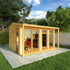 The Thoresby 4m x 3m Premium Insulated Garden Room with Oak UPVC
