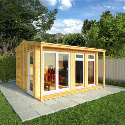 The Thoresby 4m x 3m Premium Insulated Garden Room with White UPVC