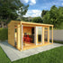 The Thoresby 4m x 3m Premium Insulated Garden Room with Oak UPVC
