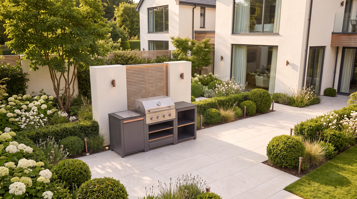 Urban Compact Outdoor Kitchen from above