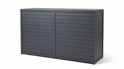 Vantage Outdoor Kitchen Pod Unit with Lift Up Lid, closed, Grey