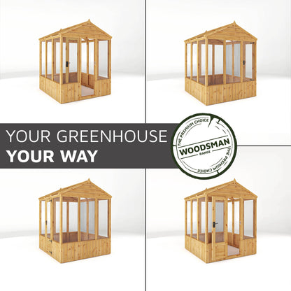 6 x 6 Woodsman Apex Styrene Greenhouse