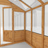 8 x 4 Evesham Lean-to Pent Wooden Greenhouse

