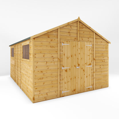 Refurbished 14 x 10 Premium Shiplap Apex Workshop