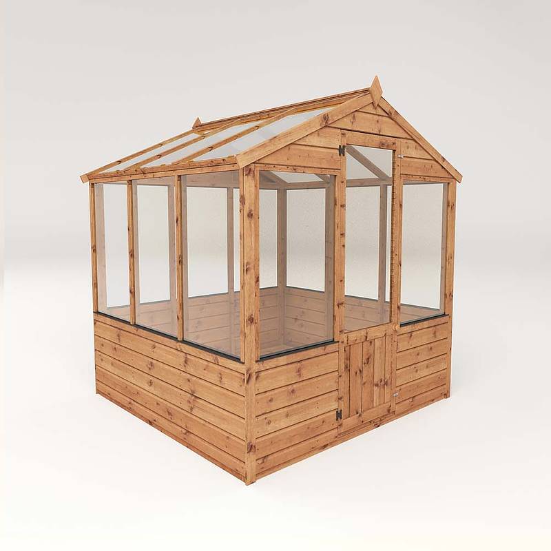 6 x 6 Evesham Wooden Greenhouse