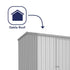 Absco Premier 7' 5 x 5 Titanium Reverse Apex Metal Shed
