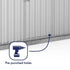 Absco Premier 7' 5 x 5 Titanium Reverse Apex Metal Shed
