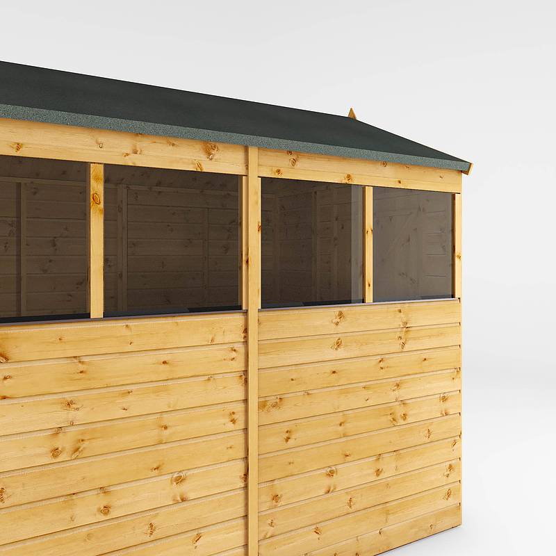 Refurbished 8 x 6 Shiplap Apex Wooden Shed