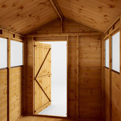Refurbished 8 x 6 Shiplap Apex Wooden Shed