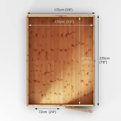 Refurbished 8 x 6 Shiplap Apex Windowless Wooden Shed